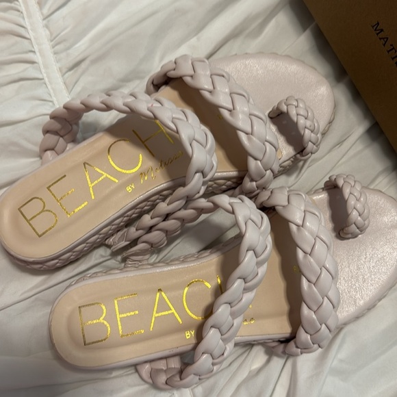 Women's Cream Sandals - Picture 3 of 4